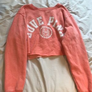PINK Cropped Sweatshirt